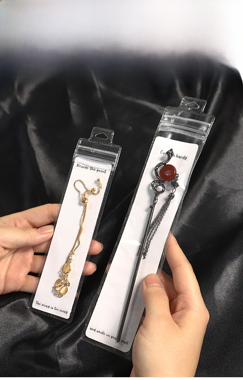 Transparent PVC Jewelry Packaging Bags Plastic Resealable Bags For Secure Storage