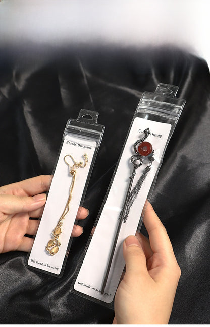 Transparent PVC Jewelry Packaging Bags Plastic Resealable Bags For Secure Storage
