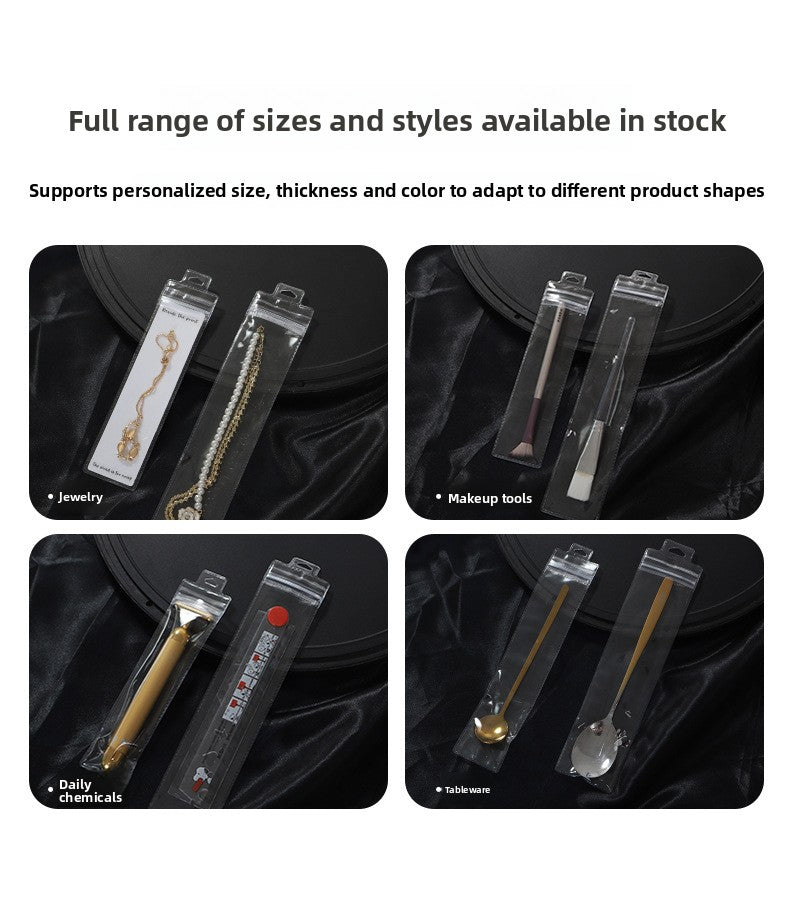 Transparent PVC Jewelry Packaging Bags Plastic Resealable Bags For Secure Storage