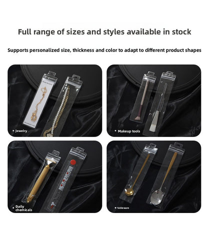 Transparent PVC Jewelry Packaging Bags Plastic Resealable Bags For Secure Storage