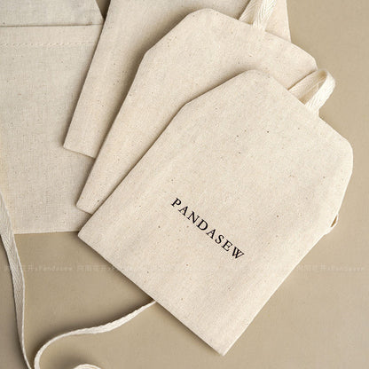 Cotton Jewelry Packaging Bags In Beige For Elegant And Eco-Friendly Jewelry Storage