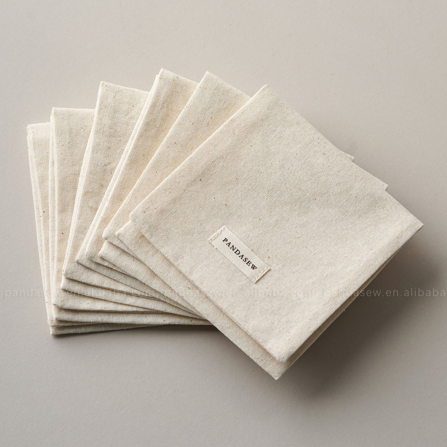 1 Piece Cotton Jewelry Packaging Bag In Beige For Elegant Jewelry Storage