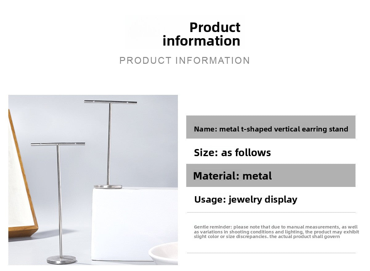 1 Piece Metal Jewelry Rack In Silver For Stylish And Durable Accessories Display