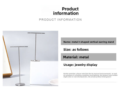 1 Piece Metal Jewelry Rack In Silver For Stylish And Durable Accessories Display