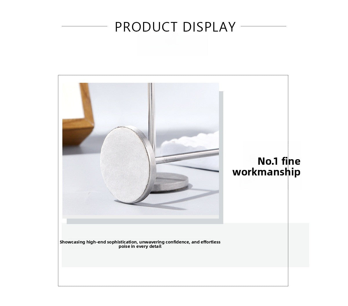 1 Piece Metal Jewelry Rack In Silver For Stylish And Durable Accessories Display