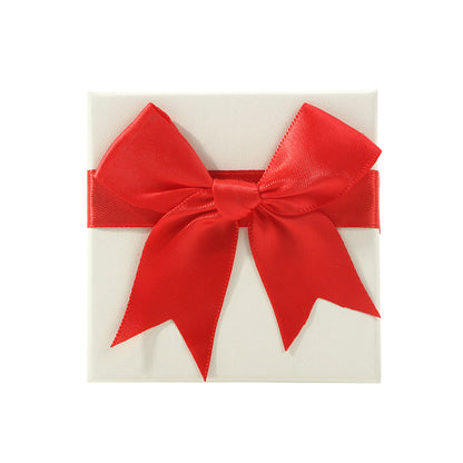 1 Piece Paper Jewelry Box With Bow Tie Design, Perfect For Elegant Jewelry Packaging