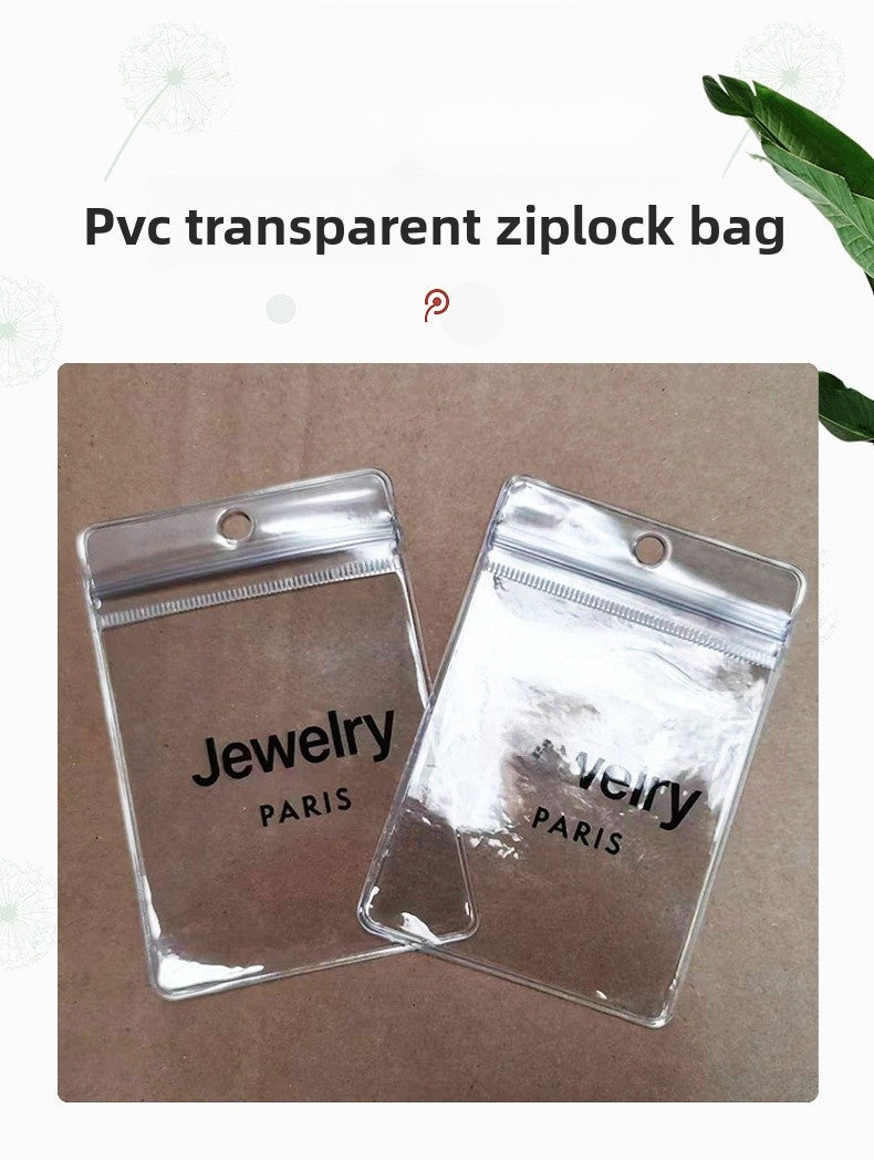 1 Piece Transparent PVC Plastic Resealable Bag For Secure Storage And Organization