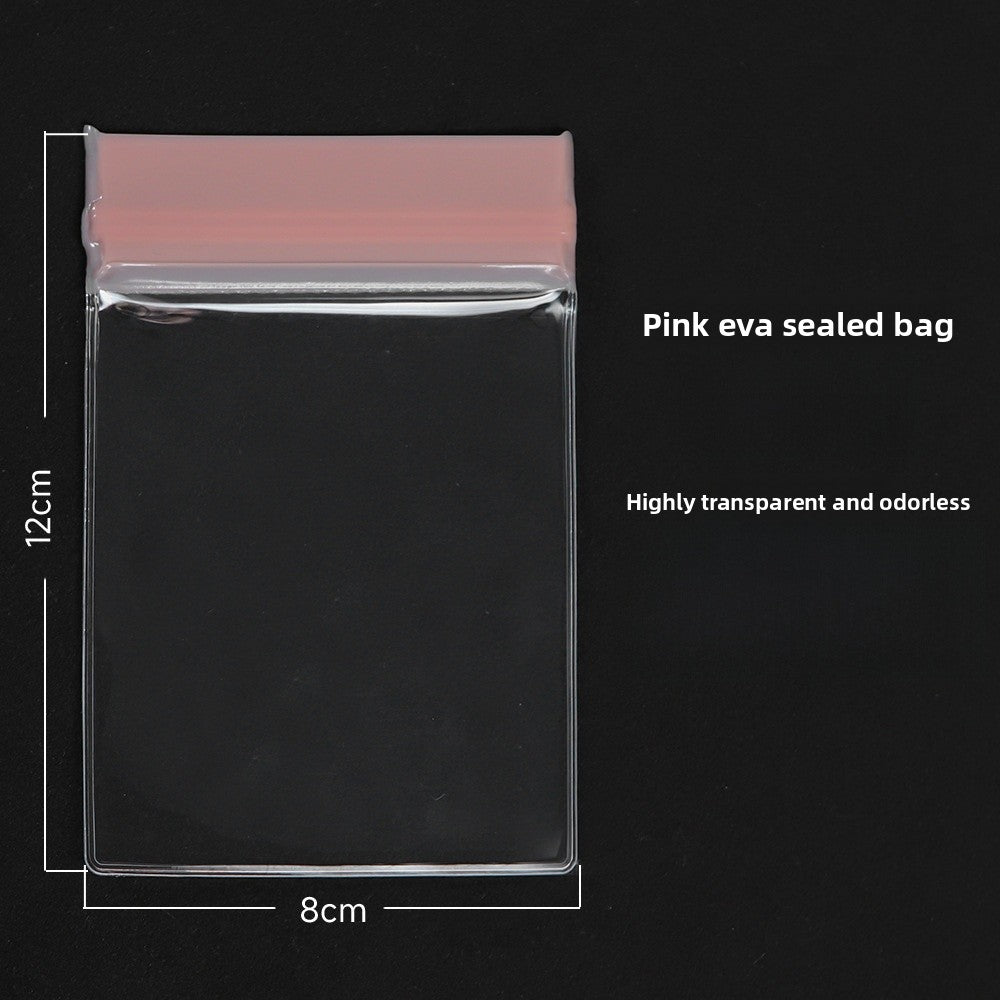 Pink EVA Jewelry Packaging Bags In Plastic Resealable Material For Secure Storage