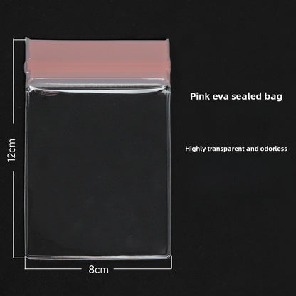 Pink EVA Jewelry Packaging Bags In Plastic Resealable Material For Secure Storage