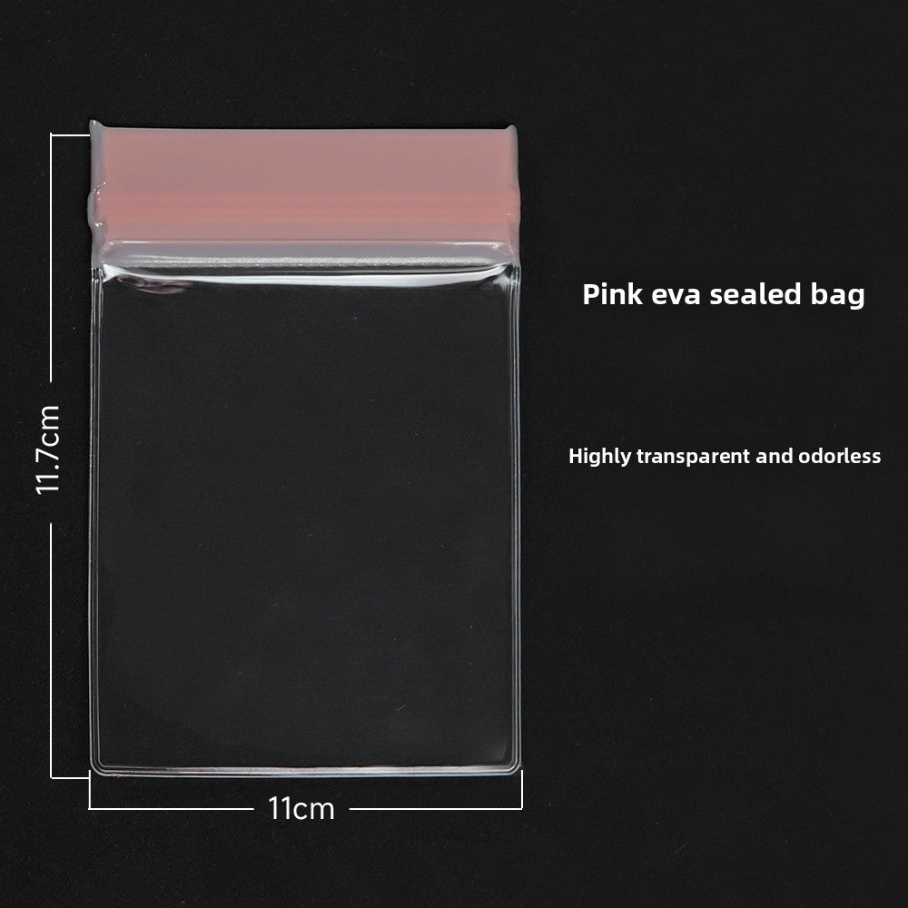 Pink EVA Jewelry Packaging Bags In Plastic Resealable Material For Secure Storage