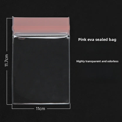 Pink EVA Jewelry Packaging Bags In Plastic Resealable Material For Secure Storage