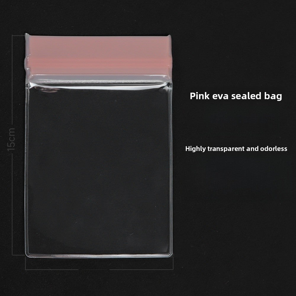 Pink EVA Jewelry Packaging Bags In Plastic Resealable Material For Secure Storage