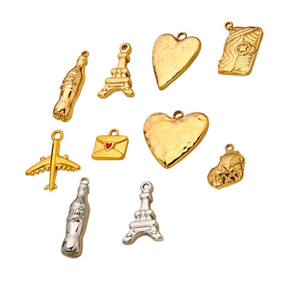 Heart Shape Pendant For Women Featuring 18K Real Gold Plated Material, Elegant And Stylish Jewelry Accessory