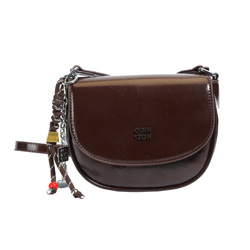 Shell-Shaped Shoulder Bag For Women In PU Leather, Stylish And Elegant Design