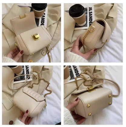 Square PU Leather Crossbody Bag For Women, Stylish And Practical Design