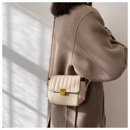 Square PU Leather Crossbody Bag For Women, Stylish And Practical Design