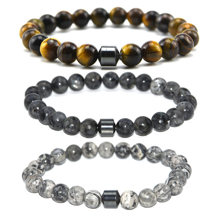 Map Pattern Natural Stone Bracelet For Women Featuring Elegant Design And Durable Craftsmanship