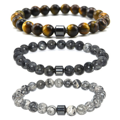 Map Pattern Natural Stone Bracelet For Women Featuring Elegant Design And Durable Craftsmanship
