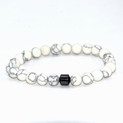 Map Pattern Natural Stone Bracelet For Women Featuring Elegant Design And Durable Craftsmanship