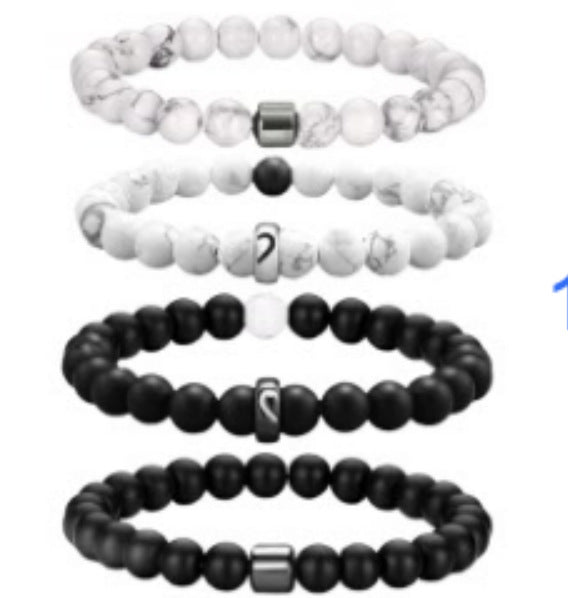 Map Pattern Natural Stone Bracelet For Women Featuring Elegant Design And Durable Craftsmanship