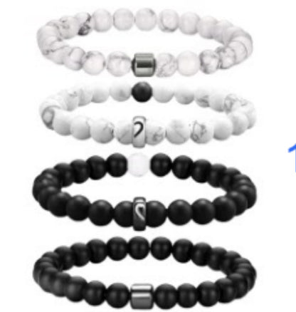 Map Pattern Natural Stone Bracelet For Women Featuring Elegant Design And Durable Craftsmanship