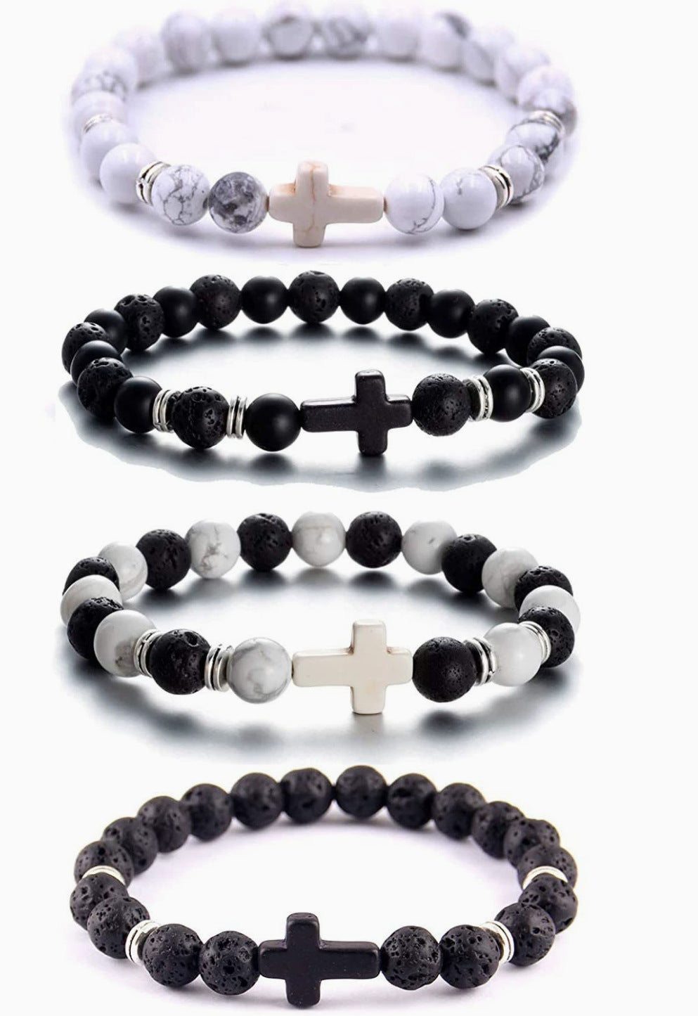 Map Pattern Natural Stone Bracelet For Women Featuring Elegant Design And Durable Craftsmanship