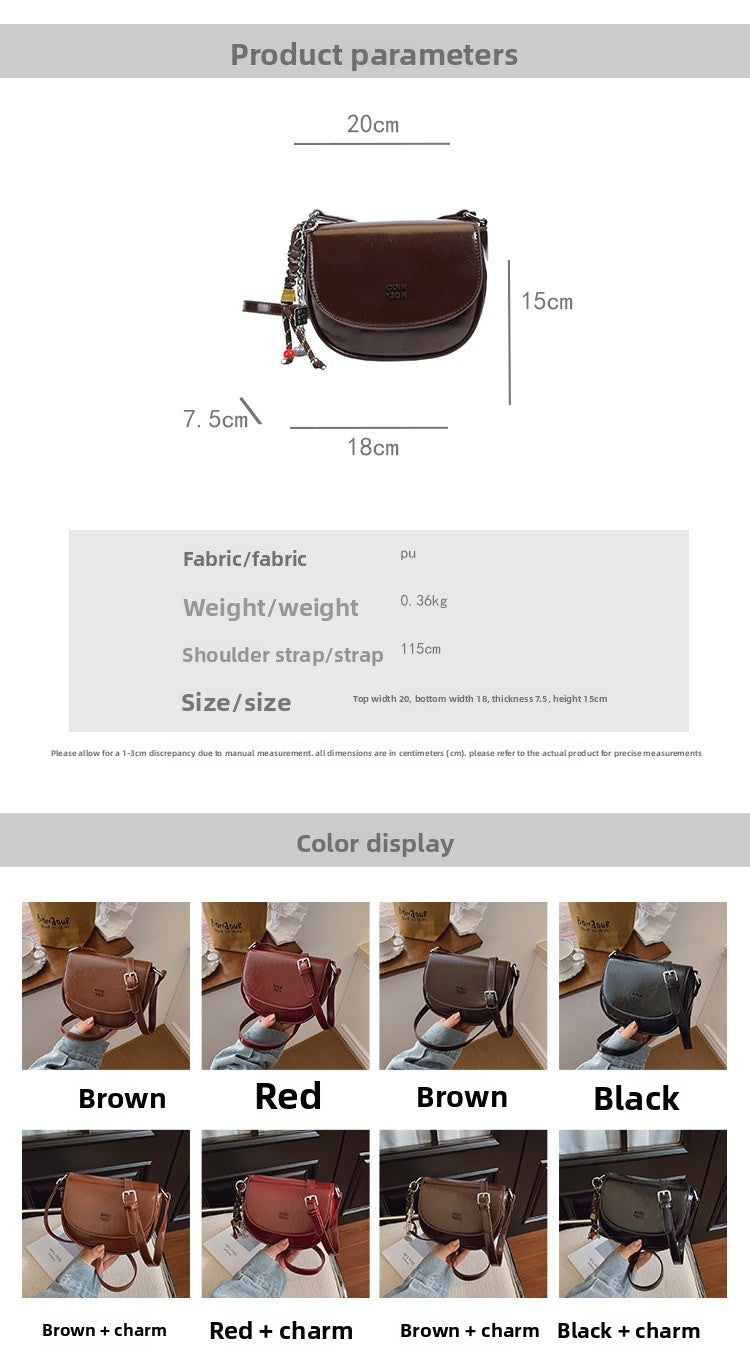 Shell-Shaped Shoulder Bag For Women In PU Leather, Stylish And Elegant Design