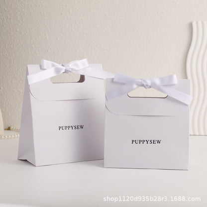 Fashionable White Jewelry Packaging Bag For Jewelry Storage And Wedding Favors, 14.5x15.5x7.5cm Without Logo From Hebei