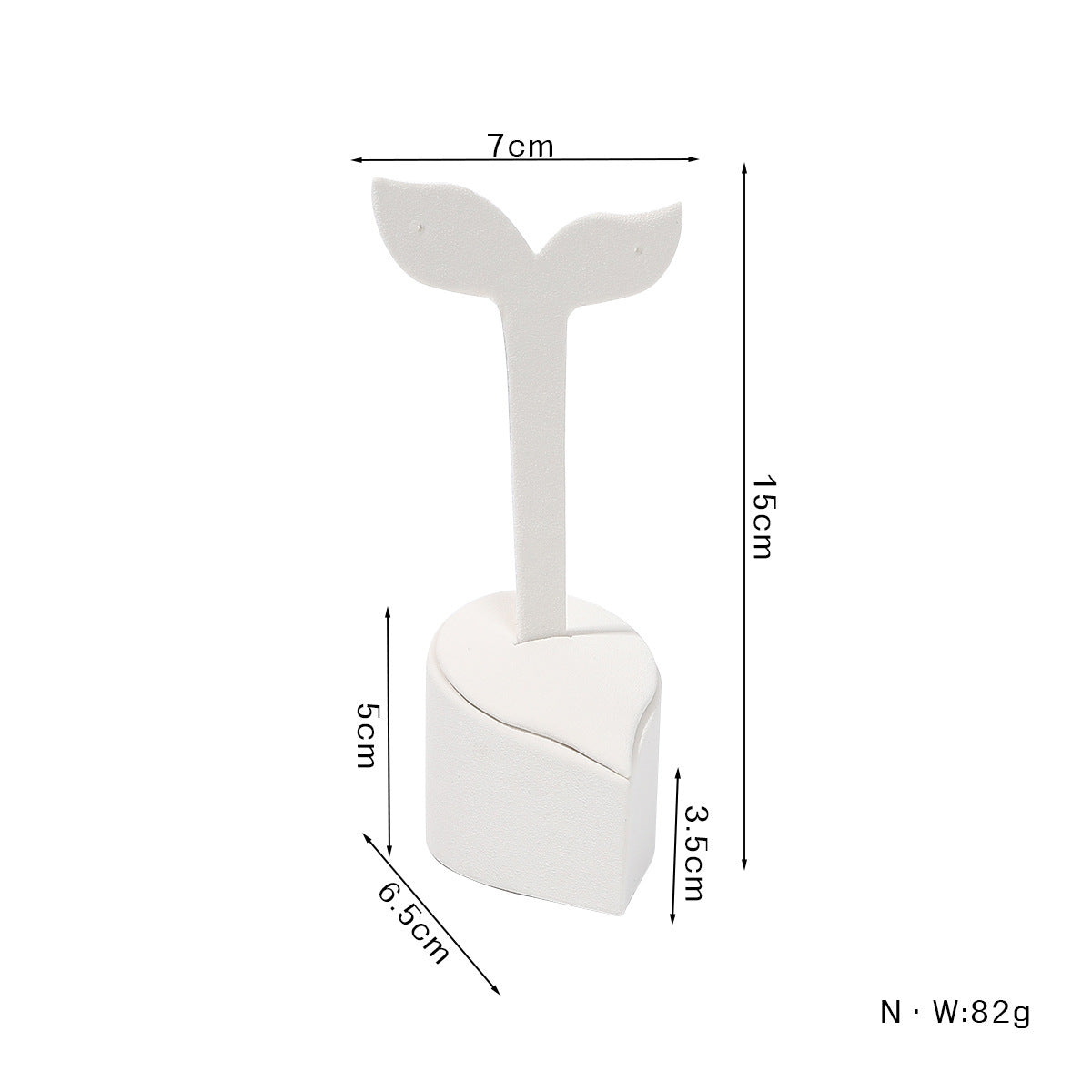 1 Piece White Metal Jewelry Rack For Displaying Accessories