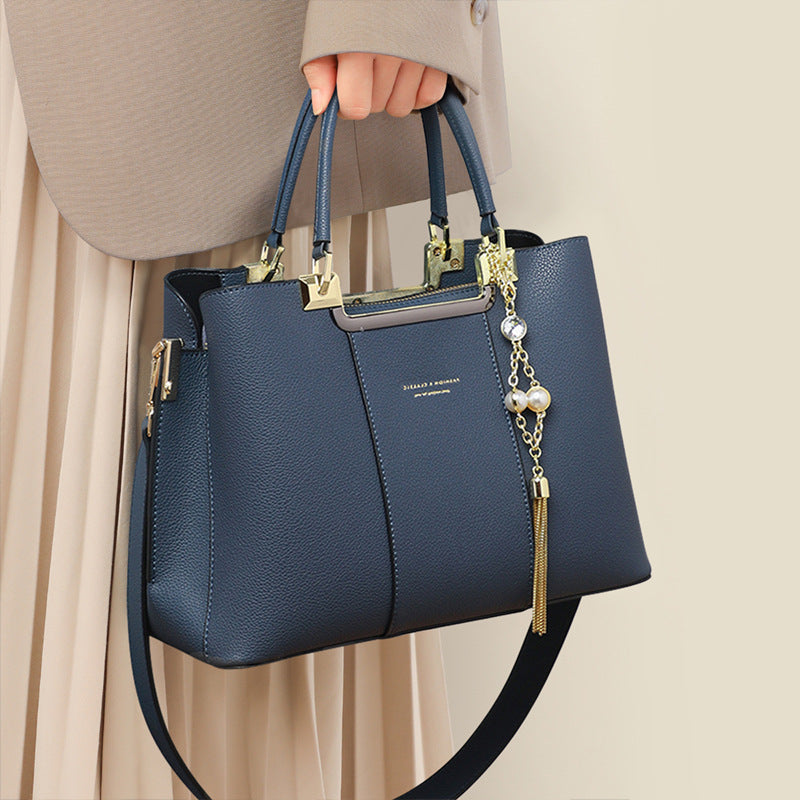 Square Genuine Leather Shoulder Bag For Women, Stylish And Durable Handbag