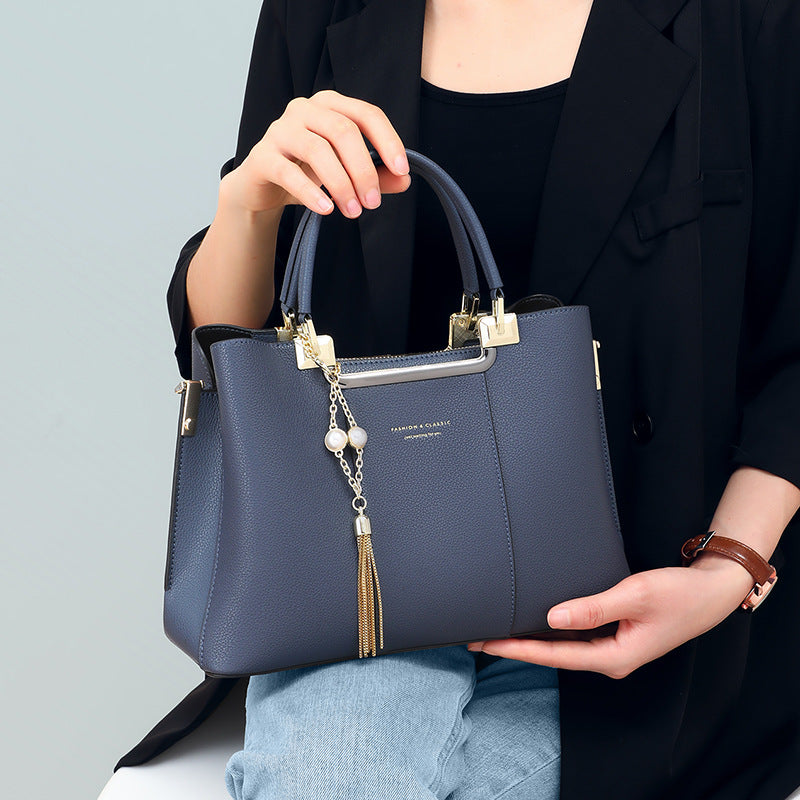 Square Genuine Leather Shoulder Bag For Women, Stylish And Durable Handbag