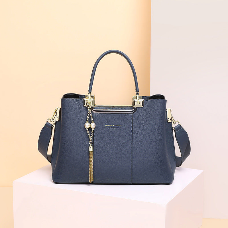 Square Genuine Leather Shoulder Bag For Women, Stylish And Durable Handbag