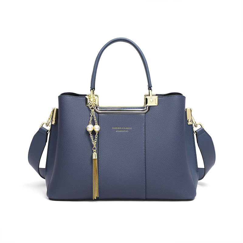Square Genuine Leather Shoulder Bag For Women, Stylish And Durable Handbag