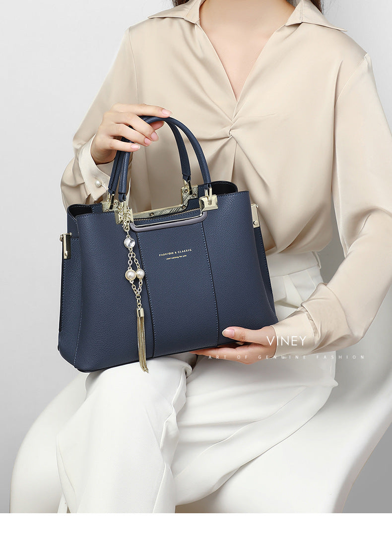 Square Genuine Leather Shoulder Bag For Women, Stylish And Durable Handbag