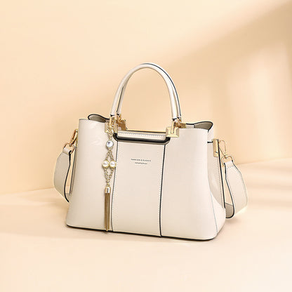 Square Genuine Leather Shoulder Bag For Women, Stylish And Durable Handbag