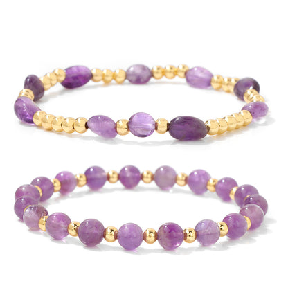 For Irregular Pattern Bracelets In Purple, 1 Set Featuring Unique Design