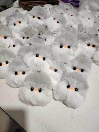 White Animal Plush Doll Made With Soft PP Cotton, Perfect For Kids And Collectors