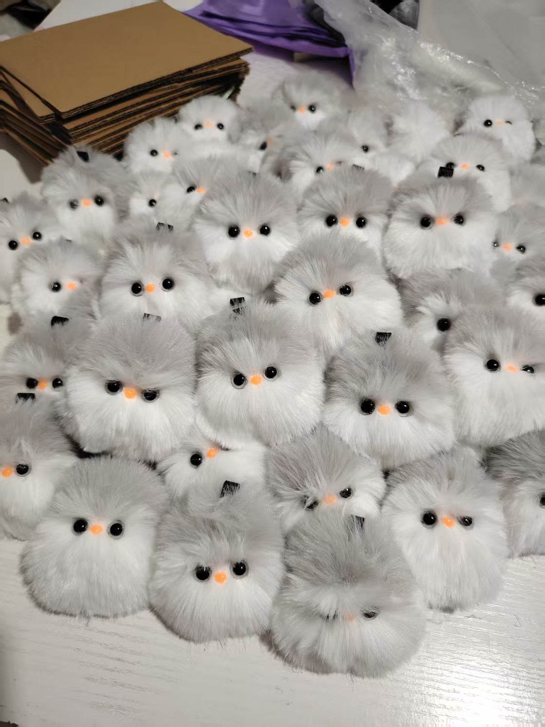 White Animal Plush Doll Made With Soft PP Cotton, Perfect For Kids And Collectors
