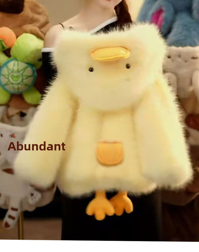 Polyester Kids Faux Fur Coat In Yellow With Cowl Neck And Long Sleeves, Perfect For Winter