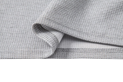 Solid Color Casual Long Sleeve Men's T-Shirt In Polyester With Standing Collar For Spring