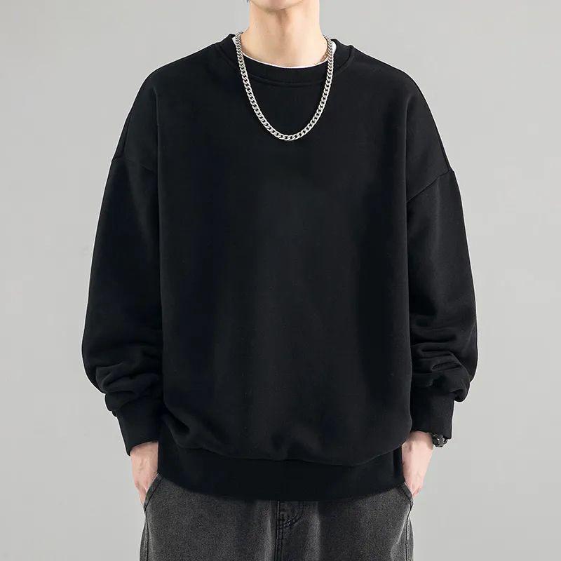 Men's Casual Grey Long Sleeve Hoodie In Polyester Fabric