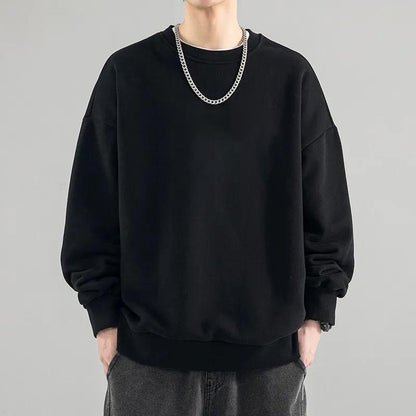 Men's Casual Grey Long Sleeve Hoodie In Polyester Fabric