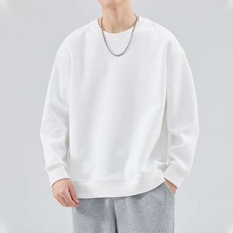Men's Casual Grey Long Sleeve Hoodie In Polyester Fabric