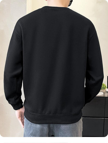 Men's Casual Grey Long Sleeve Hoodie In Polyester Fabric