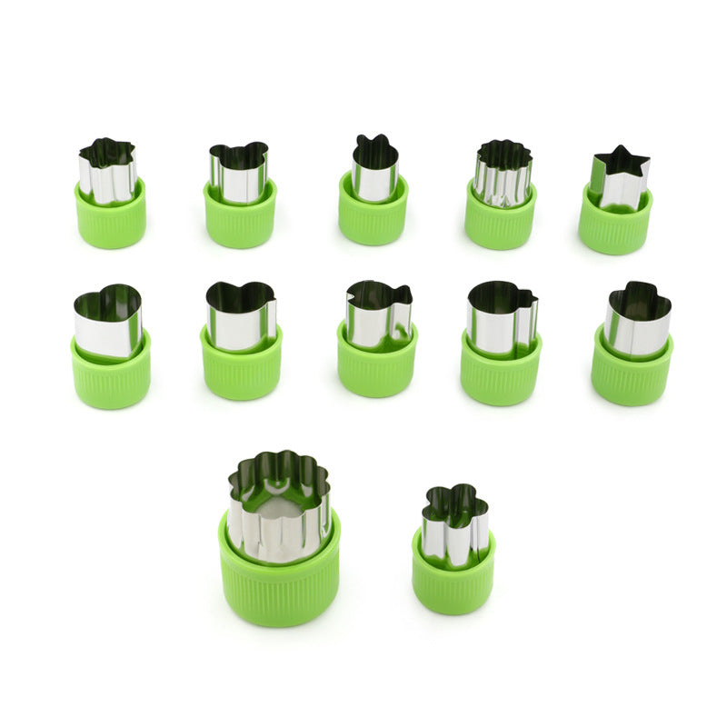 Cartoon Vegetable And Fruit Cookie Cutter Bakeware Made Of Durable 304 Stainless Steel