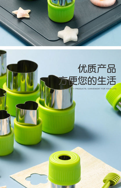 Cartoon Vegetable And Fruit Cookie Cutter Bakeware Made Of Durable 304 Stainless Steel