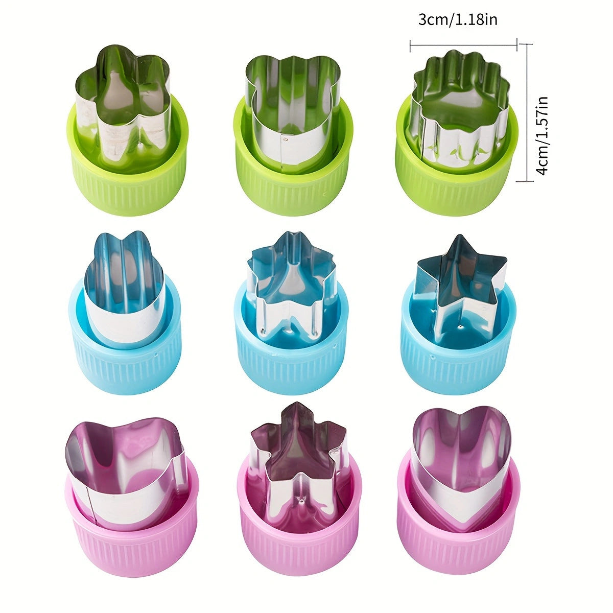 Cartoon Vegetable And Fruit Cookie Cutter Bakeware Made Of Durable 304 Stainless Steel