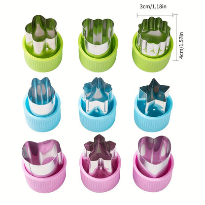 Cartoon Vegetable And Fruit Cookie Cutter Bakeware Made Of Durable 304 Stainless Steel