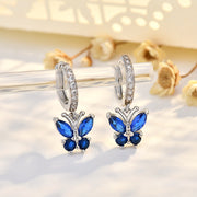 Sapphire September (Butterfly Earrings)