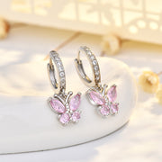 Pink October (Butterfly Earrings)